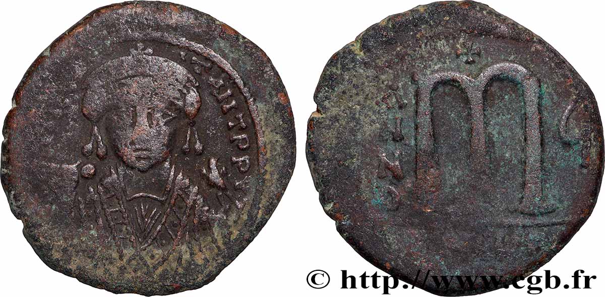 TIBÈRE II CONSTANTIN Follis TB+