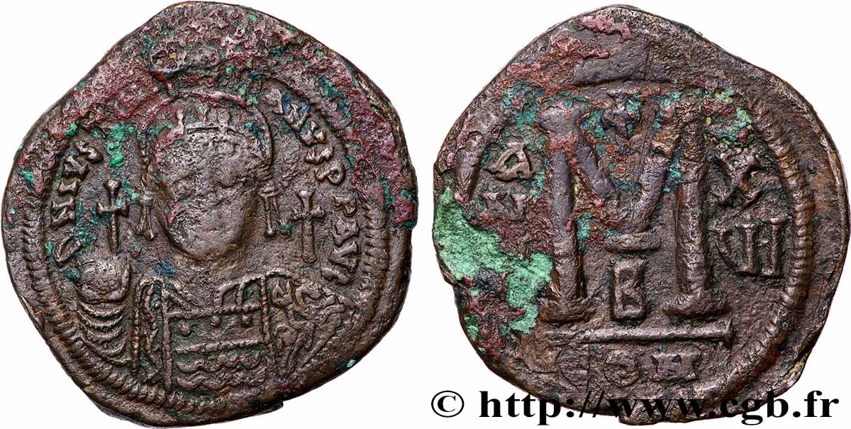 JUSTINIEN Ier Follis TTB/TB+