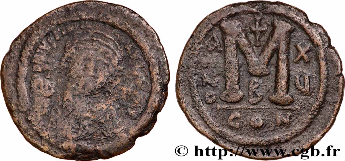JUSTINIAN I Follis VF/XF