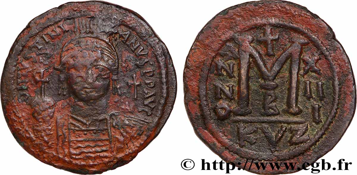 JUSTINIANUS I Follis S/fSS