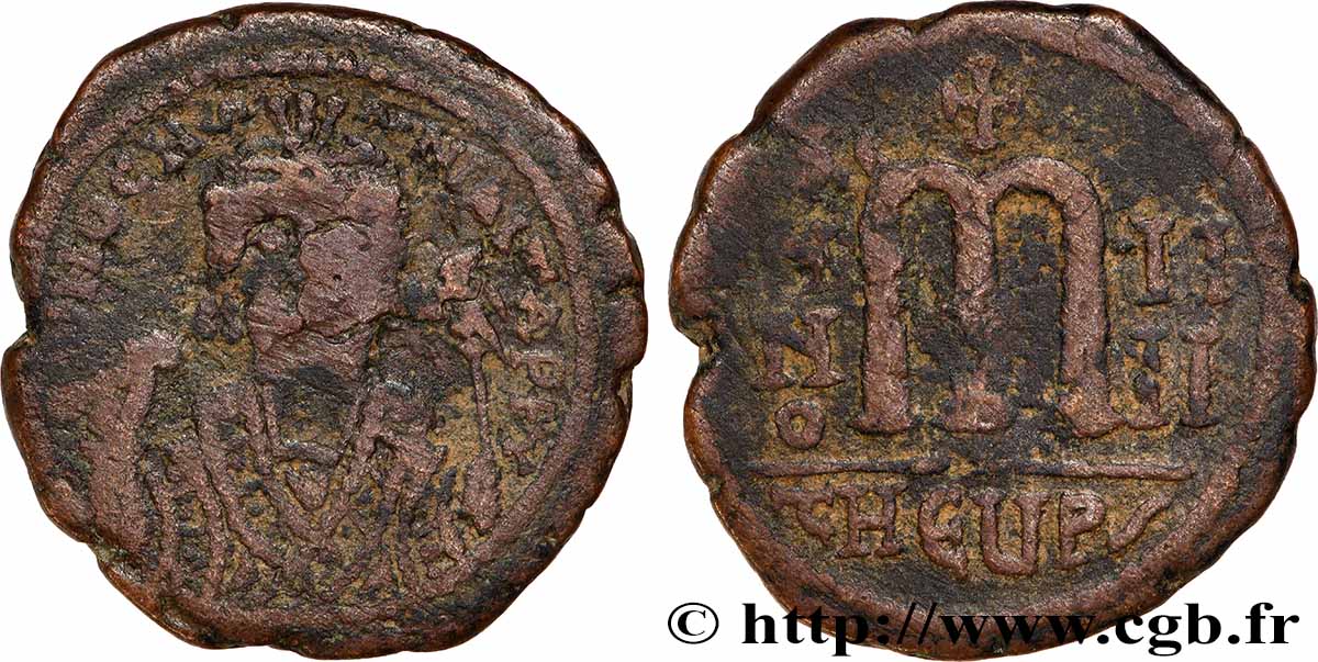 TIBERIUS II CONSTANTINE Follis VF