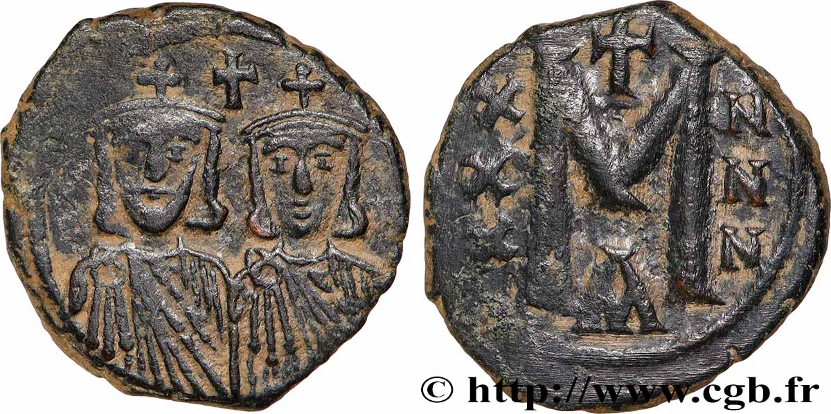NICEPHORE I and STAURACIUS  Follis VF