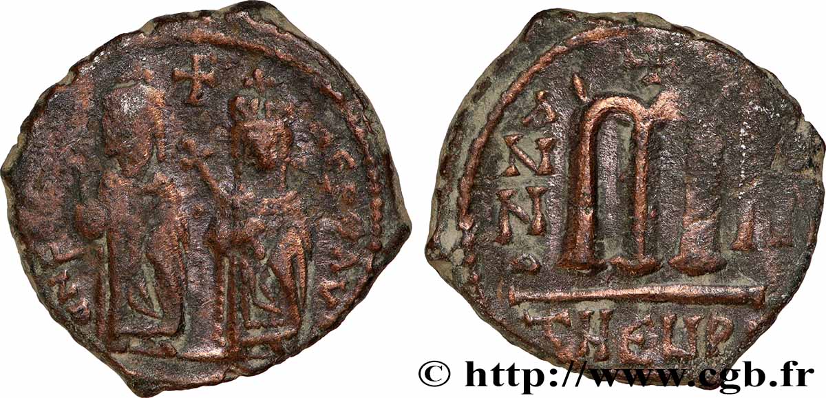 PHOCAS et LÉONTIA Follis VF