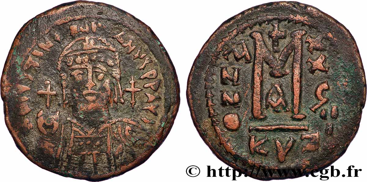 JUSTINIAN I Follis VF