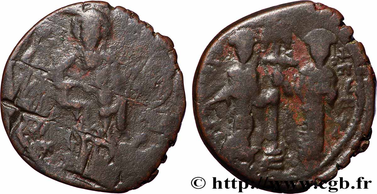 CONSTANTINE X DUCAS and EUDOCIA Follis VF