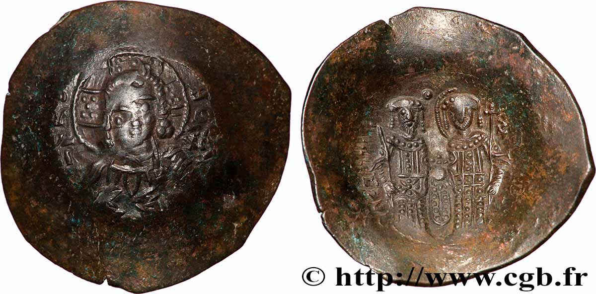 ALEXIUS III ANGELUS-COMNENUS Aspron Trachy XF/AU