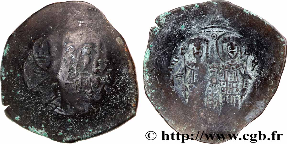 ALEXIUS III ANGELUS-COMNENUS Aspron trachy (scyphate) VF/XF