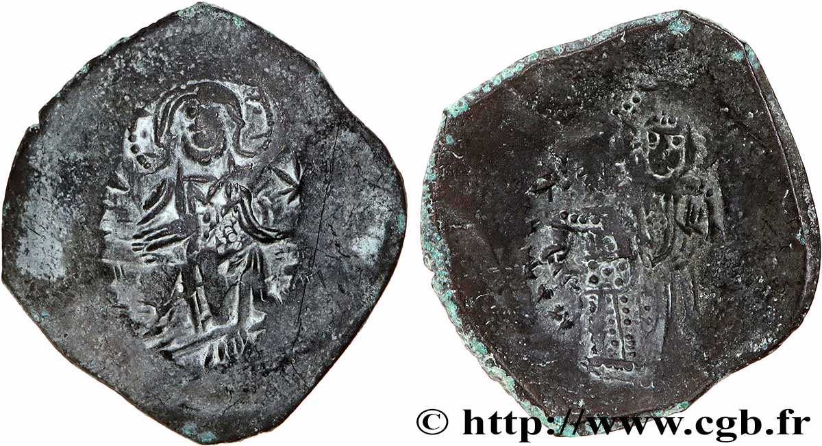 MANUEL I KOMNENOS Aspron trachy (scyphate) VF