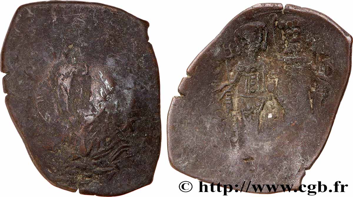 ALEXIUS III ANGELUS-COMNENUS Aspron trachy (scyphate) VF