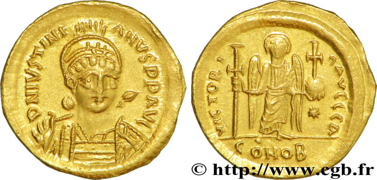 JUSTINIAN I Solidus MS