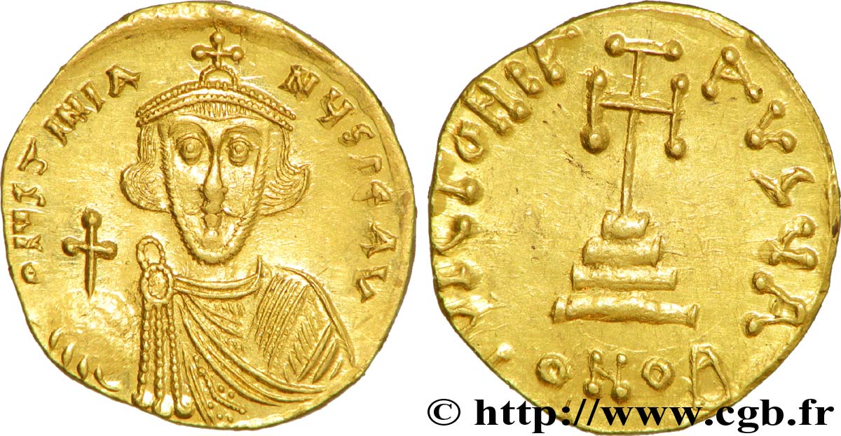 JUSTINIANO II Solidus FDC