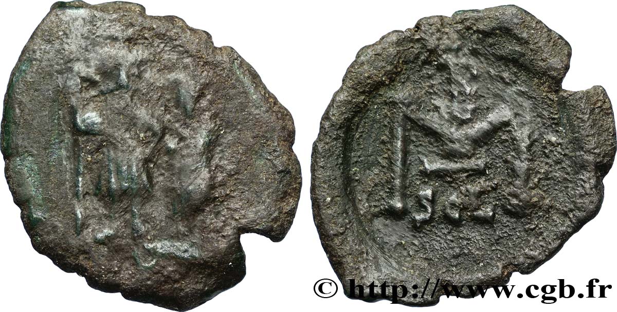 COSTANTE II and COSTANTINE IV Follis MB