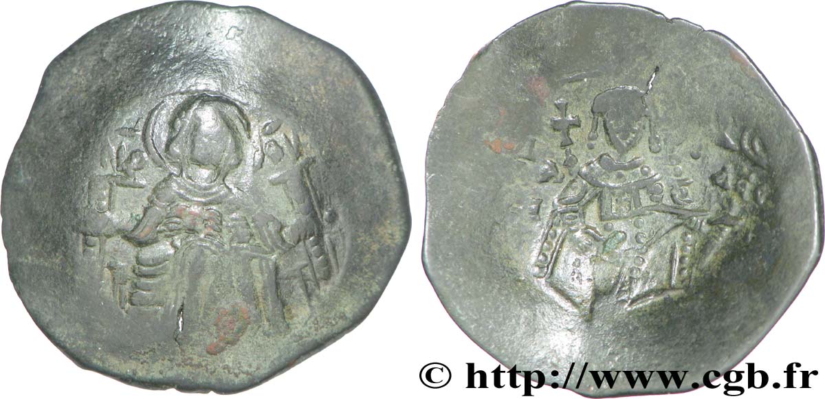 Isaac II Angelus #973352 Constantinople Aspron trachy 1185-1195 BC Moneda 