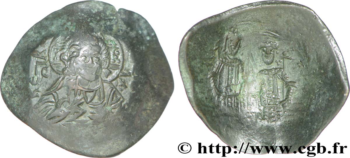 #867812 Münze Alexius III Angelus-Comnenus Aspron trachy Constantinople S+ 