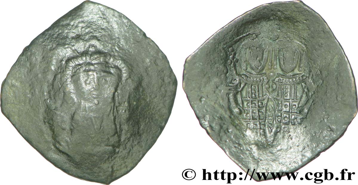 ALEXIUS III ANGELUS-COMNENUS Aspron trachy (scyphate) VF/XF