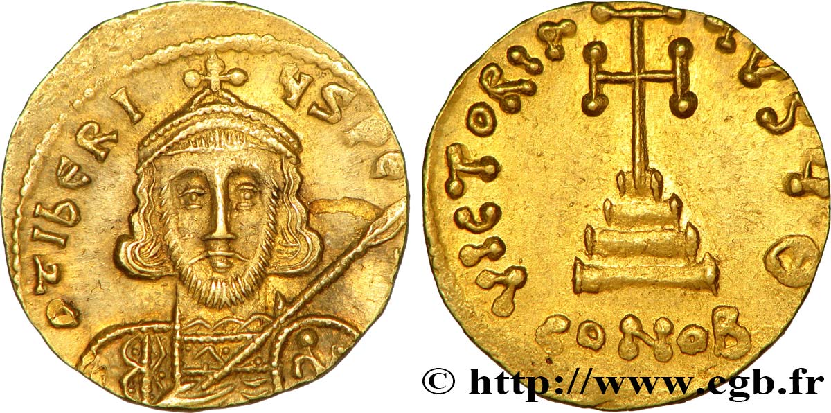 TIBERIUS III APSIMAR Solidus AU/MS