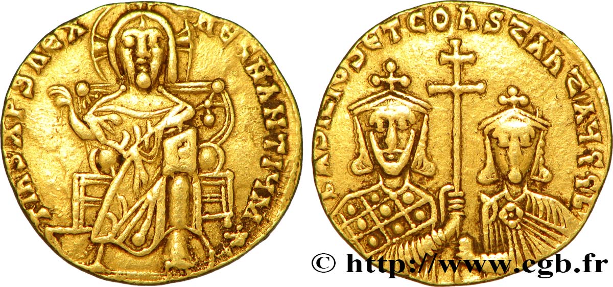BASIL I and CONSTANTINE Solidus XF