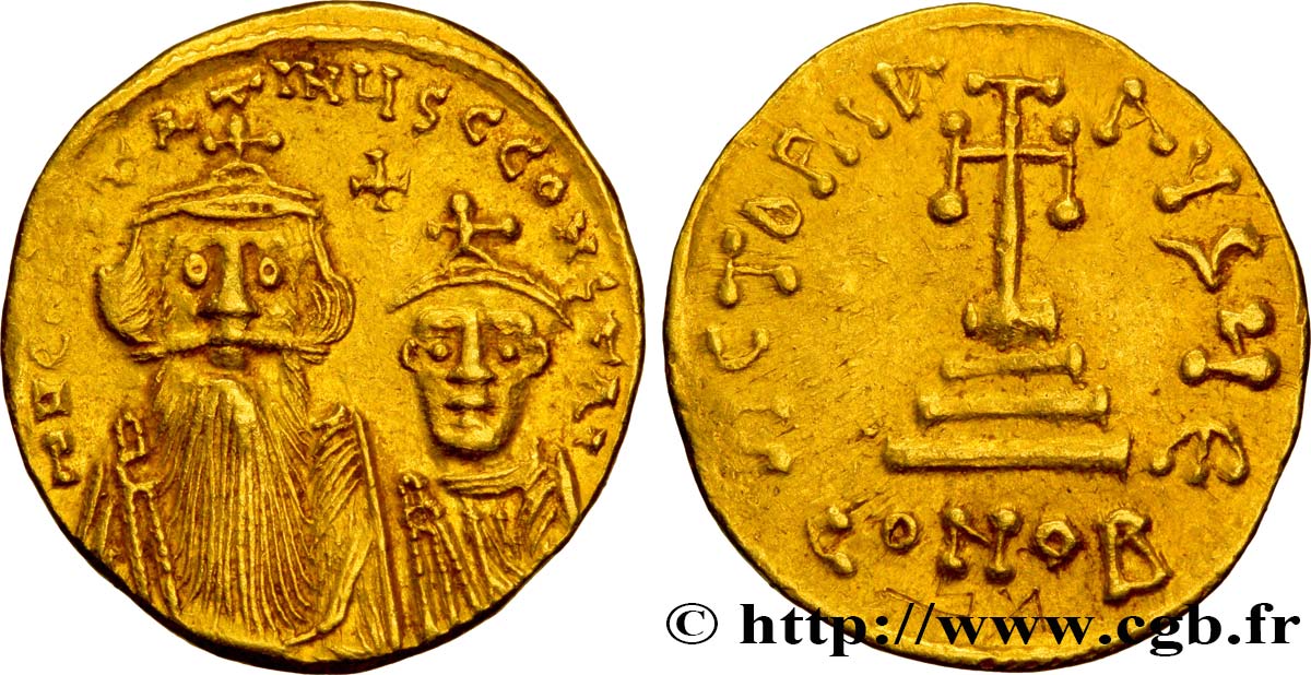 Sólido de Constante II y Constantino IV Bby_340191