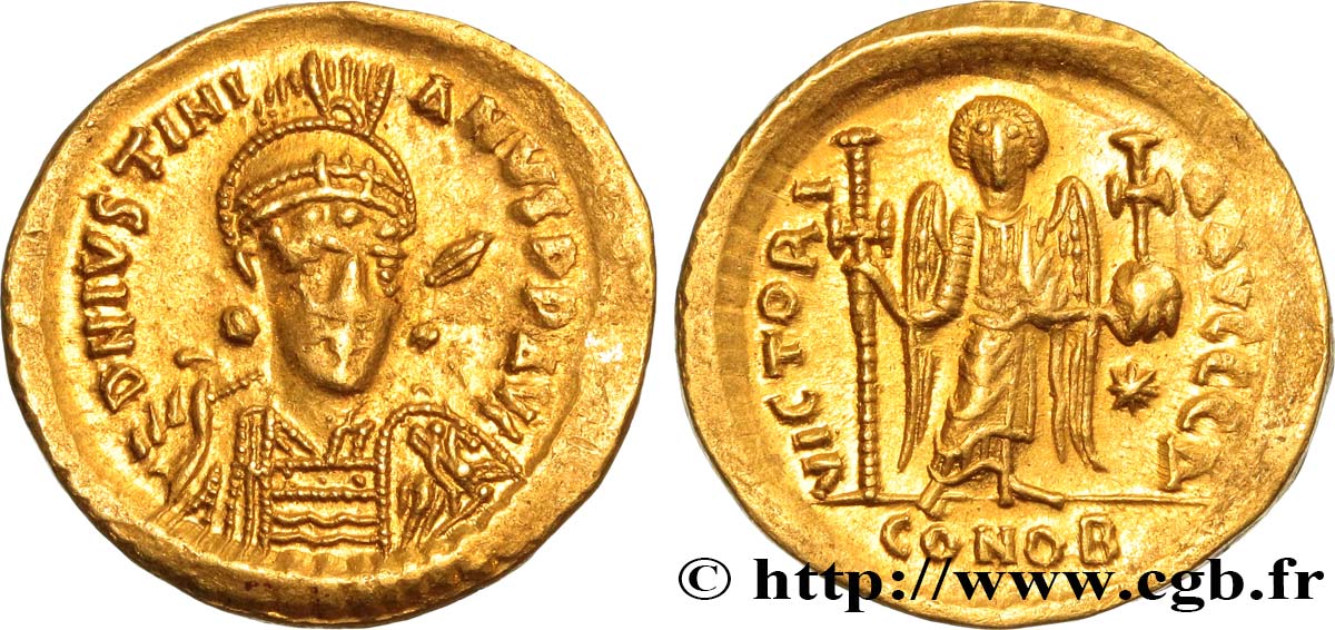 JUSTINIANUS I Solidus VZ