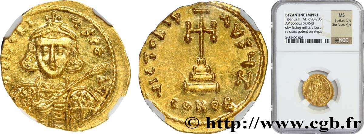 TIBERIUS III APSIMAR Solidus MS