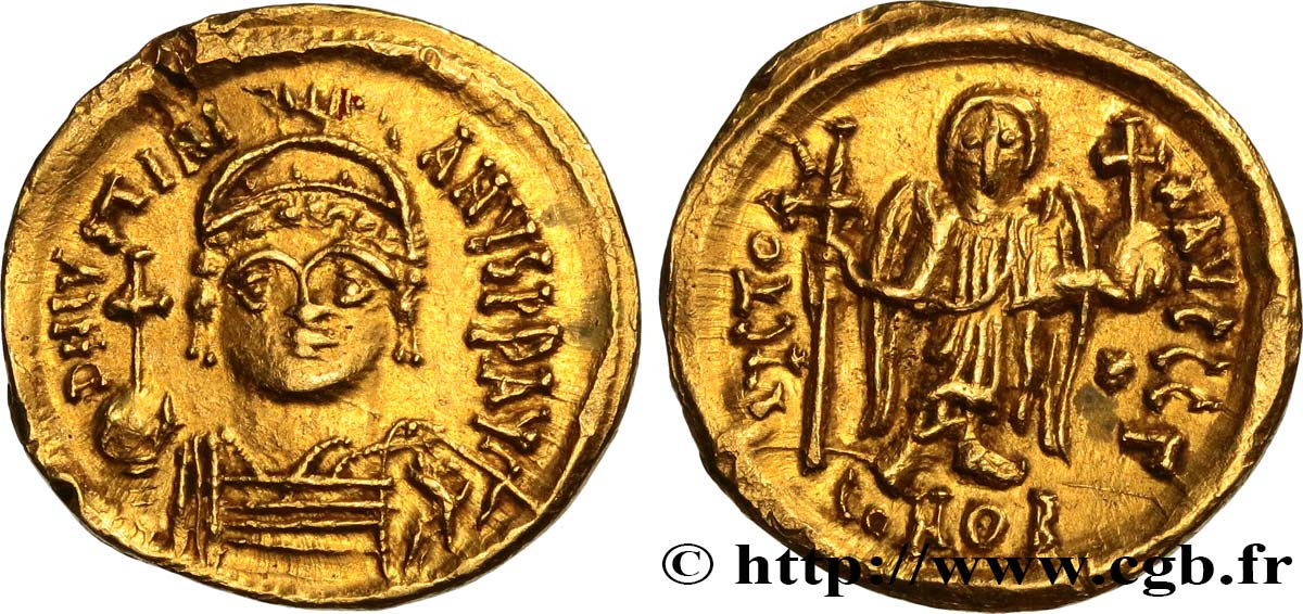 JUSTINIEN Ier Solidus TB+