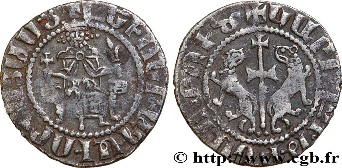 CILICIA - KINGDOM OF ARMENIA - LEO I King of Armenia Tram d argent XF