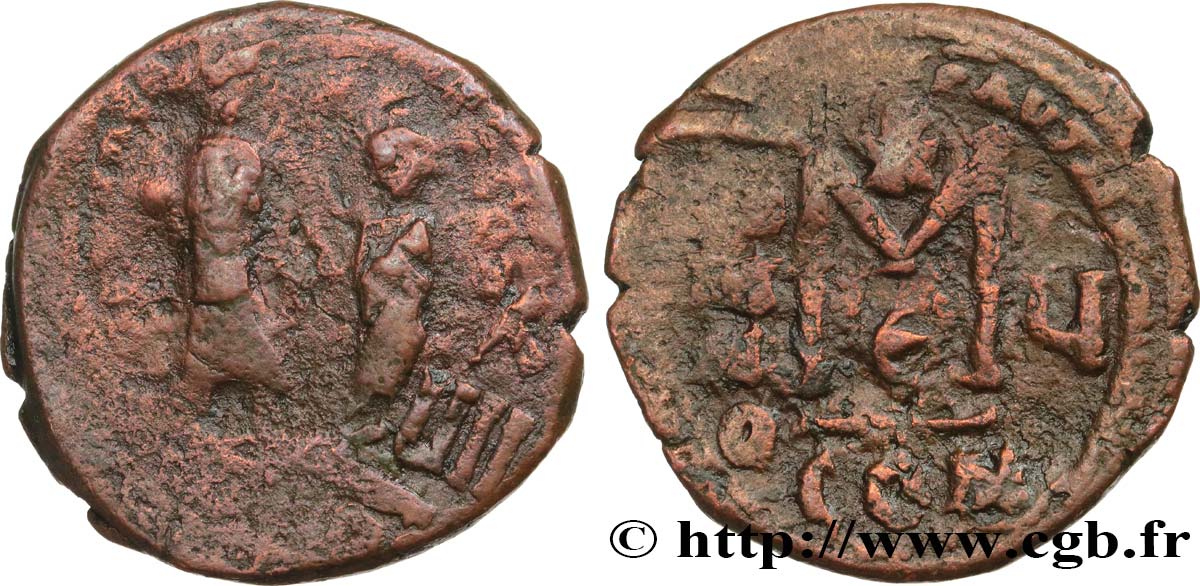 HÉRACLIUS et HÉRACLIUS CONSTANTIN Follis TB+