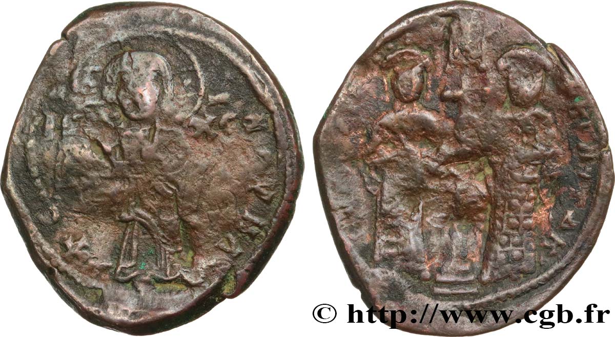 CONSTANTIN X DUCAS et EUDOCIE Follis B+