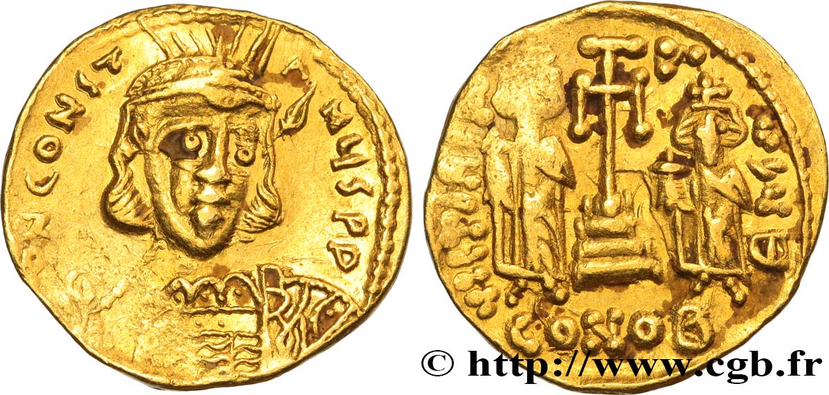 CONSTANTINUS IV, HERACLIUS und TIBERIUS Solidus SS