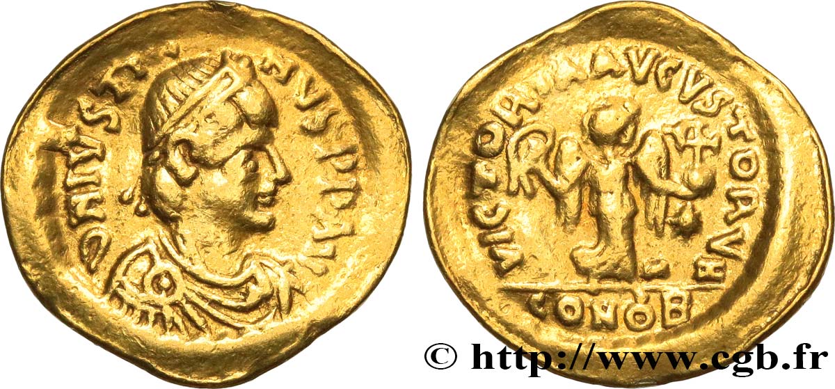 JUSTINUS II Tremissis SS