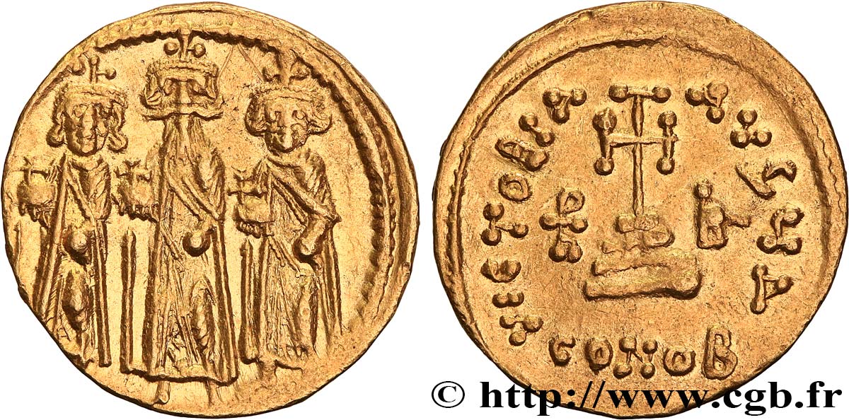 HERACLIUS, HERACLIUS CONSTANTINUS und HERACLONAS Solidus fVZ