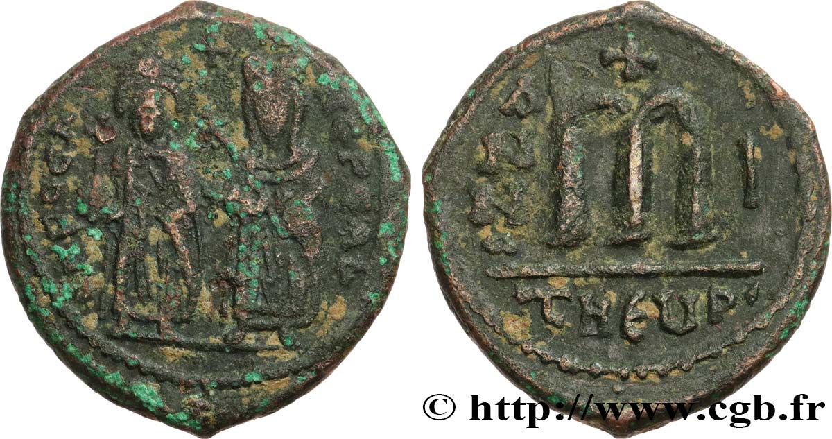 PHOCAS et LÉONTIA Follis VF