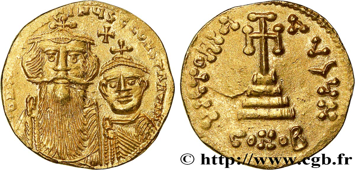 CONSTANS II et CONSTANTIN IV Solidus SPL/SUP