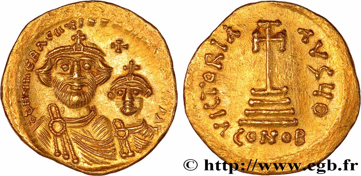 HÉRACLIUS et HÉRACLIUS CONSTANTIN Solidus SUP