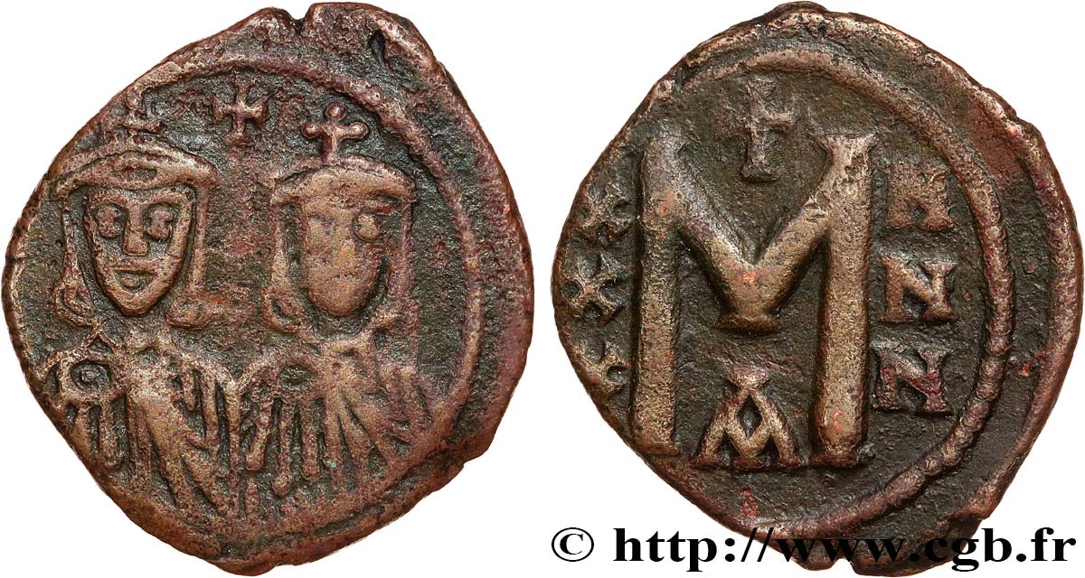LEONE III e COSTANTINO V Follis BB