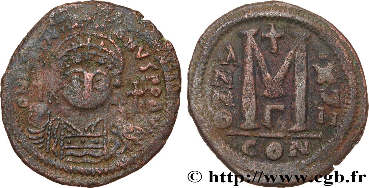 JUSTINIANUS I Follis SS