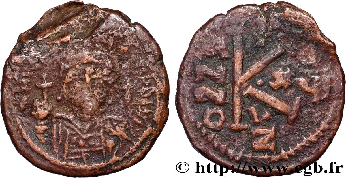 JUSTINIEN Ier Demi-follis TB