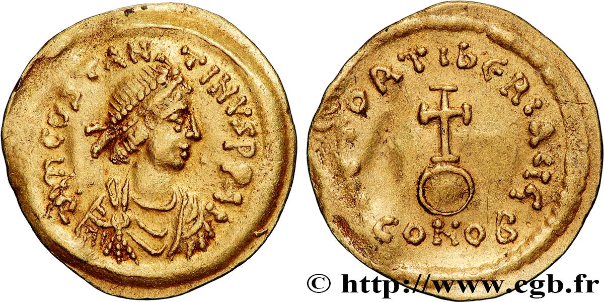 TIBERIUS II CONSTANTINE Semissis AU