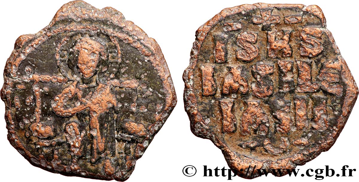 CONSTANTINE IX MONOMACHUS Follis VF