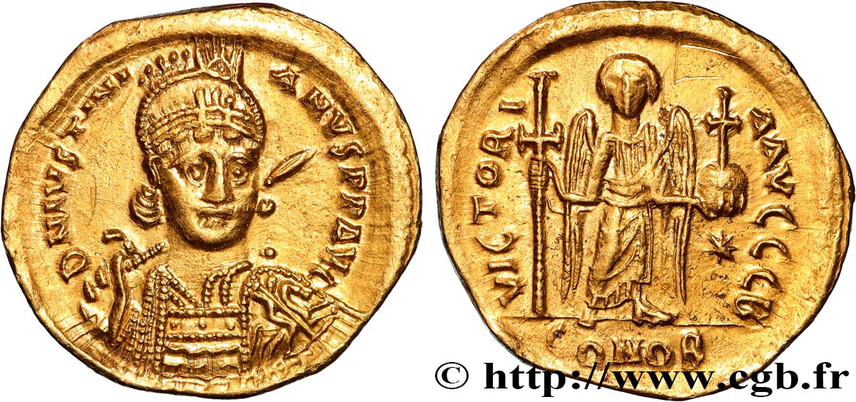 JUSTINIEN Ier Solidus SUP/TTB+