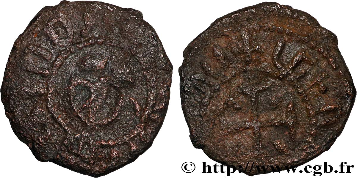 CILICIA - KINGDOM OF ARMENIA - HETHUM I Cardez de cuivre VF/VF