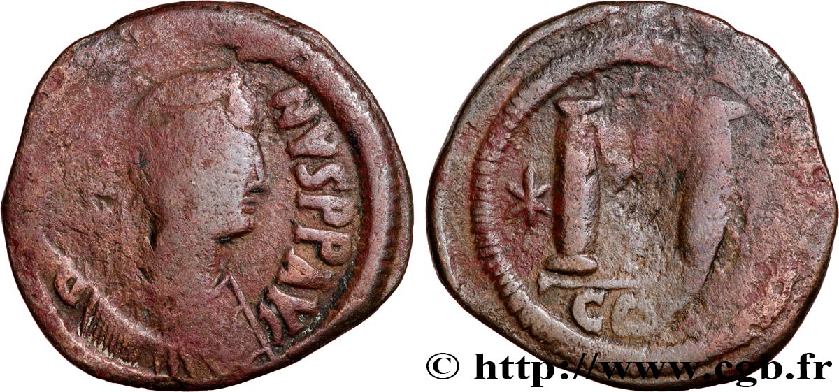 JUSTINIANUS I Follis S