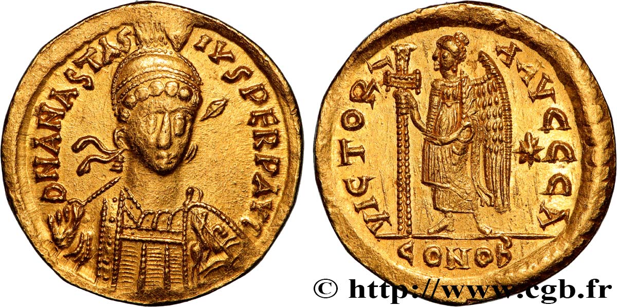 ANASTASIUS Solidus MS