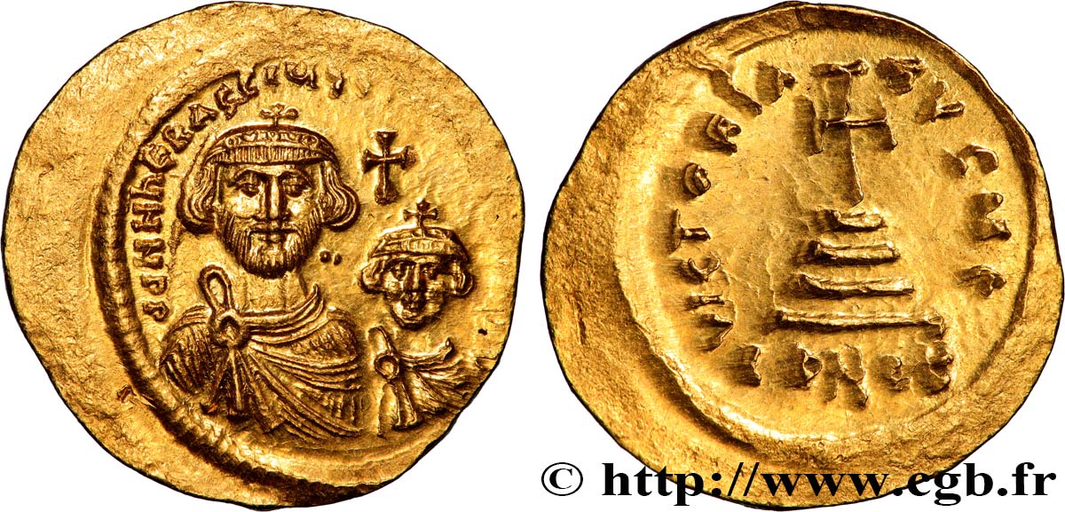 HERACLIUS und HERACLIUS CONSTANTINUS Solidus fST/fVZ