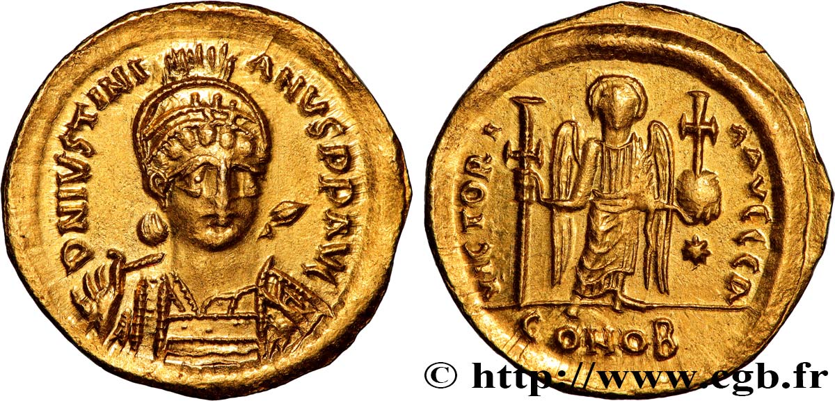 GIUSTINIANO I Solidus SPL