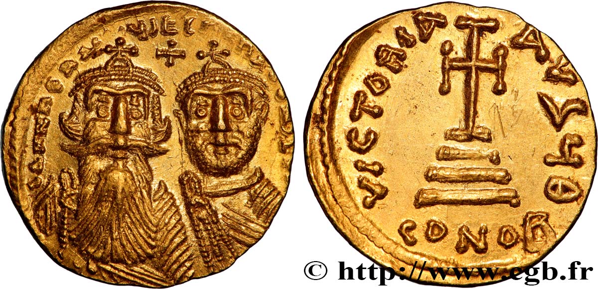 HÉRACLIUS et HÉRACLIUS CONSTANTIN Solidus SUP