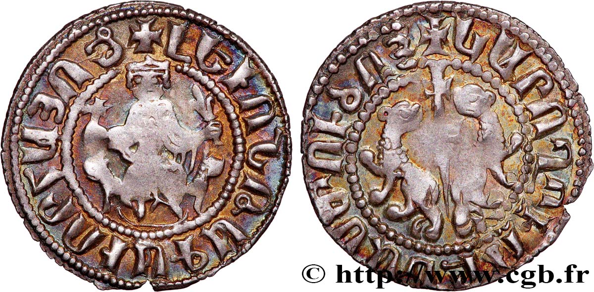 CILICIA - KINGDOM OF ARMENIA - LEO I King of Armenia Tram d argent XF