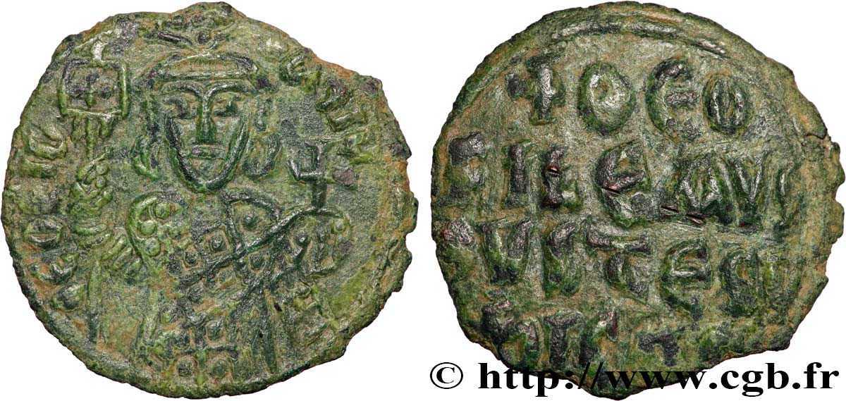 MICHAEL II and THEOPHILOS Follis AU