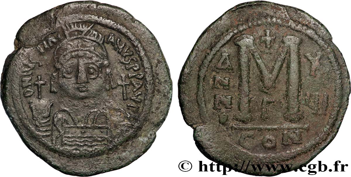 JUSTINIAN I Follis XF