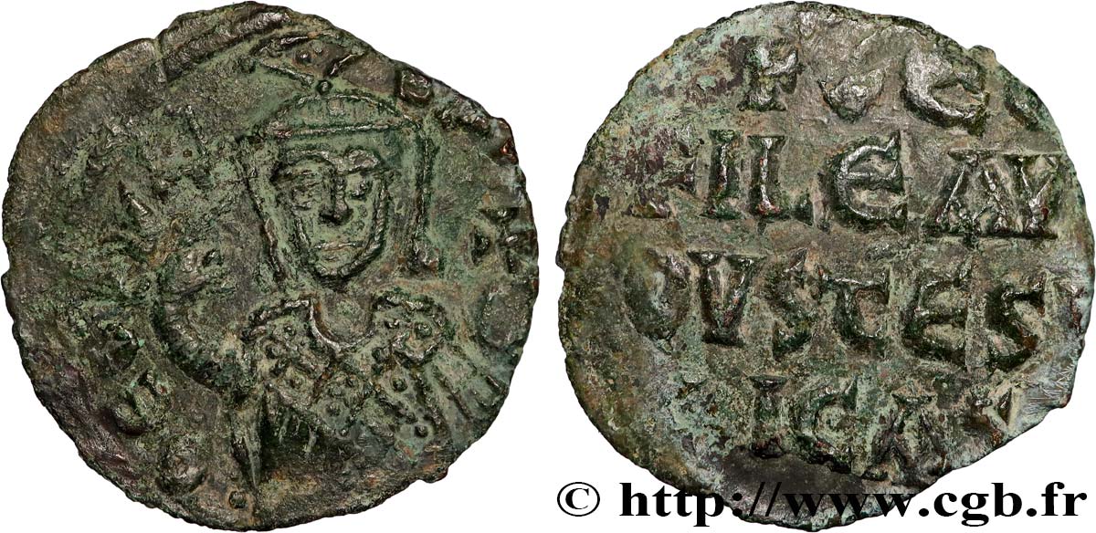 MICHAEL II and THEOPHILUS Demi-follis XF